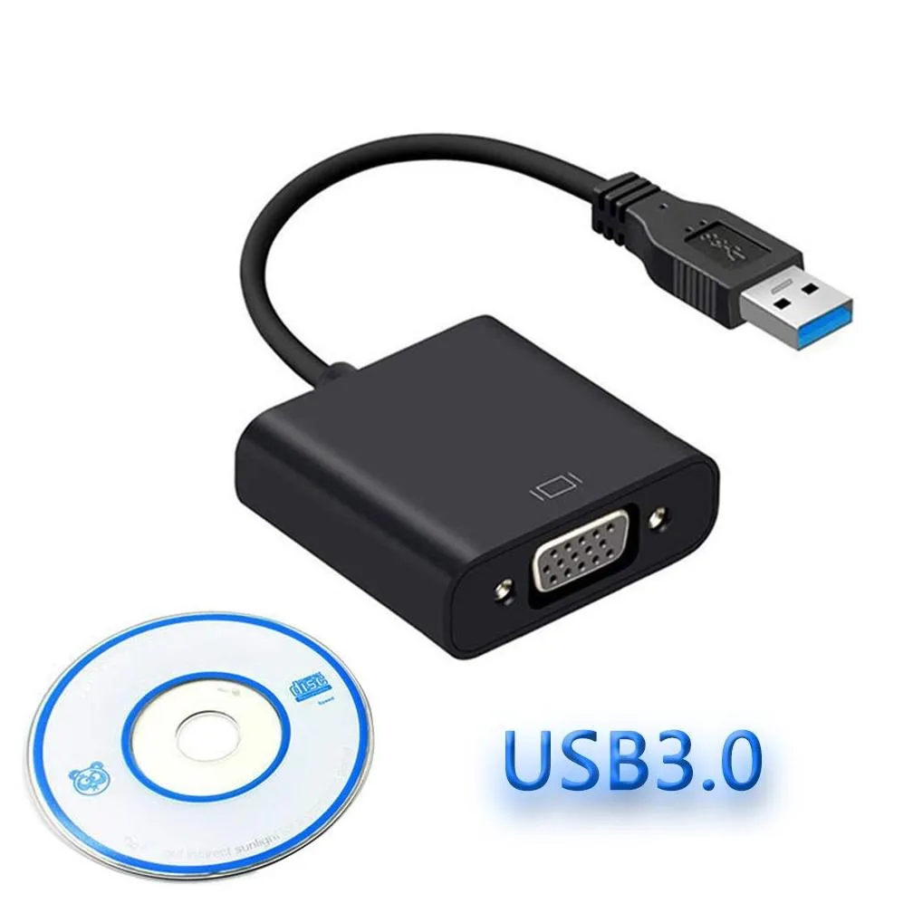 1920x1080p USB 3.0 to VGA Multi-Display Video Graphic Card External USB3.0 Cable Adapter for Win 7/8