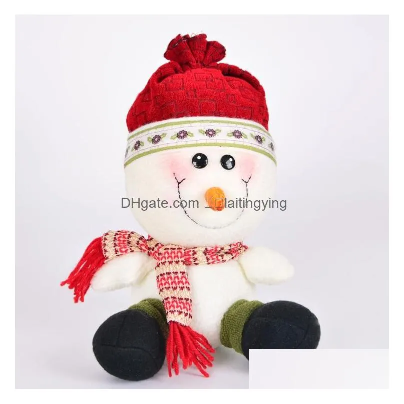 christmas snowman doll christmas tabletop decoration home party santa claus year home party decor gift