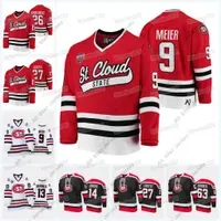 College Hockey Wears St. Cloud State Huskies College Hockey Jersey Nolan Walker Zach Okabe Micah Miller Spencer Meier Kalle Kossila Nick Jensen Blake Lizotte