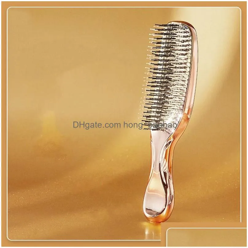 hair brushes massager shampoo brush wet plastic detangling brush women hair cleaning comb rose gold premium gift head massager scalp brush