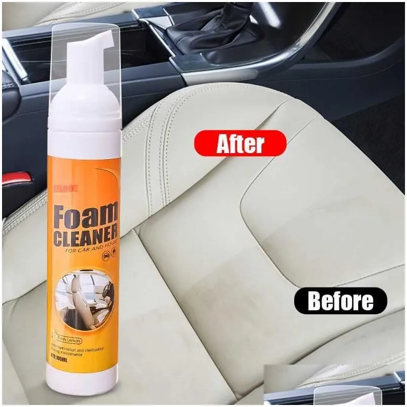 1pc 30ml New Multifunctional Car Foam Cleaner Car seat steering wheel door  interior cleaner Magic Foam Cleaner Cleaning Spray