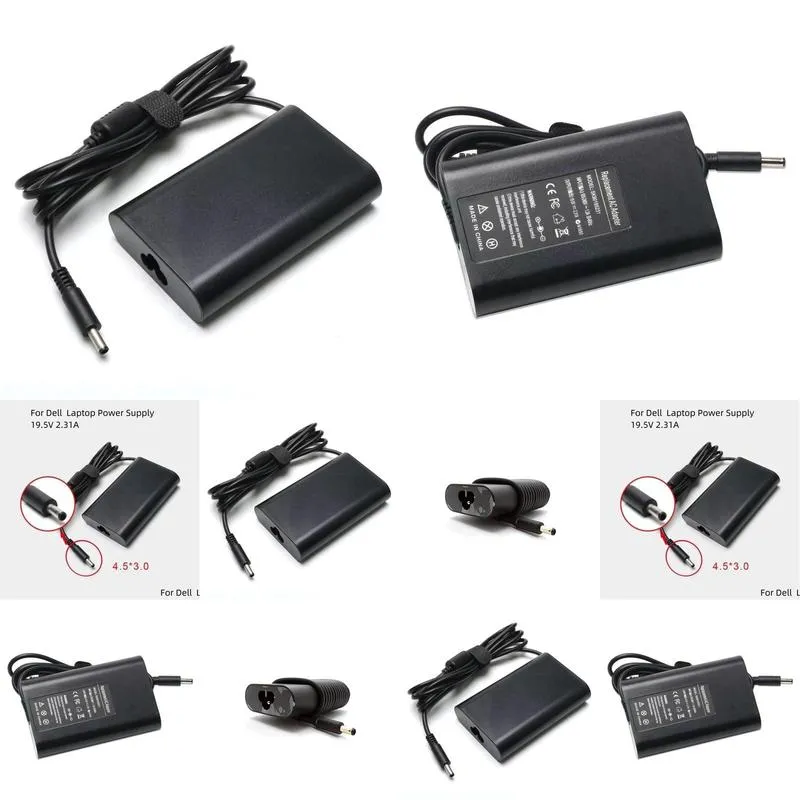 Chargers 19.5V 2.31A 45W AC Adapter Laptop Power Supply For Dell Inspiron 153552 HK45NM140 LA45NM140 HA45NM140 KXTTW Battery Chargers