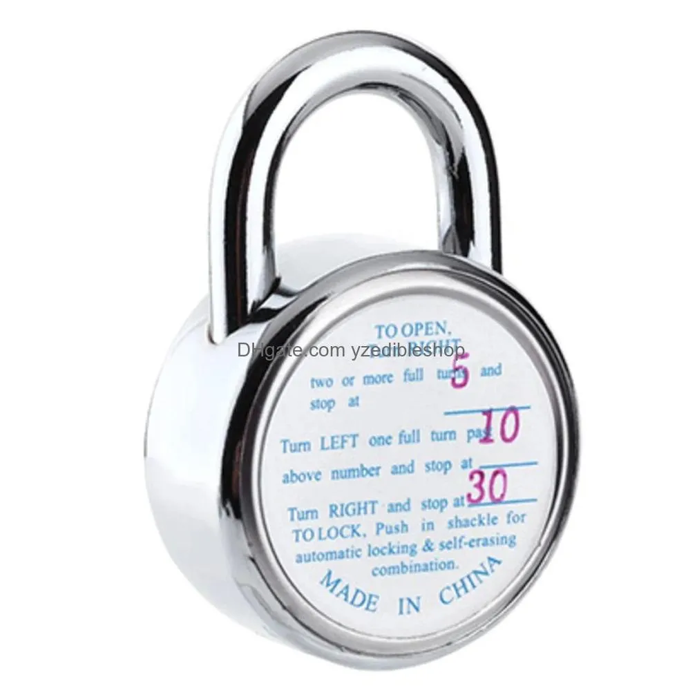 door locks padlock suitcase cabinet rotary digit combination password coded lock round dial number bicycle travel security luggage home