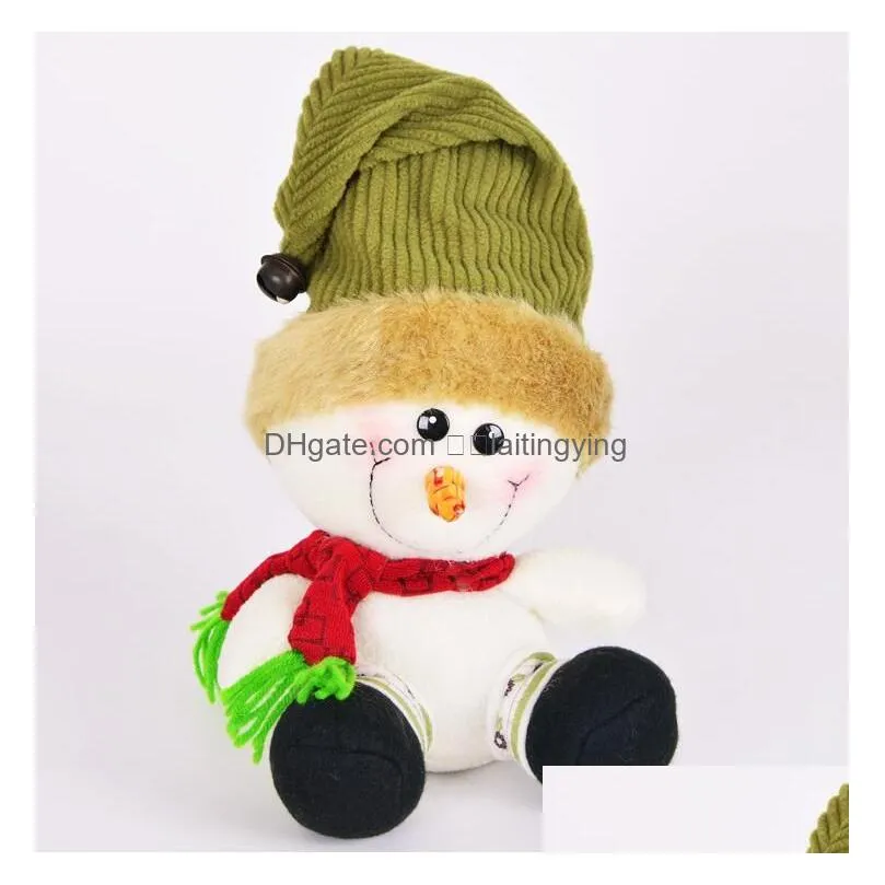 christmas snowman doll christmas tabletop decoration home party santa claus year home party decor gift