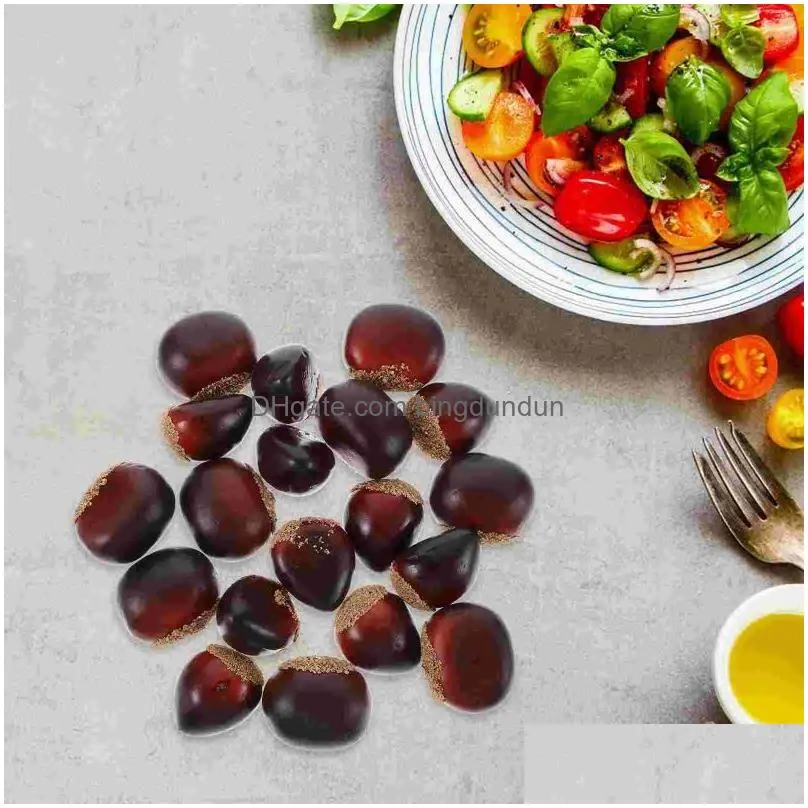 Party Decoration Party Decoration 20Pcs Fake Chestnut Artificial Nuts Home Kitchen Food Display Drop Delivery Home Garden Festive Part Dhadl