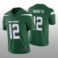 Men Joe Namath ``Jets``Jersey Home Game Jersey Green White Football Shirt Soccer Vapor Limited Black