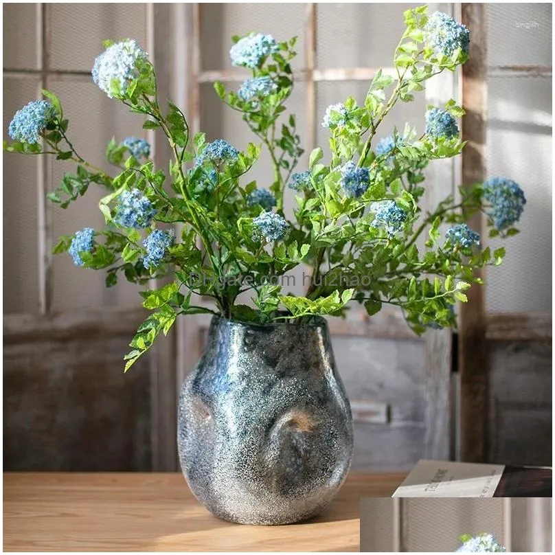 vases modern design glass vintage ikebana minimalist plant cylinder jarrones decorativos living room decoration wz50hp