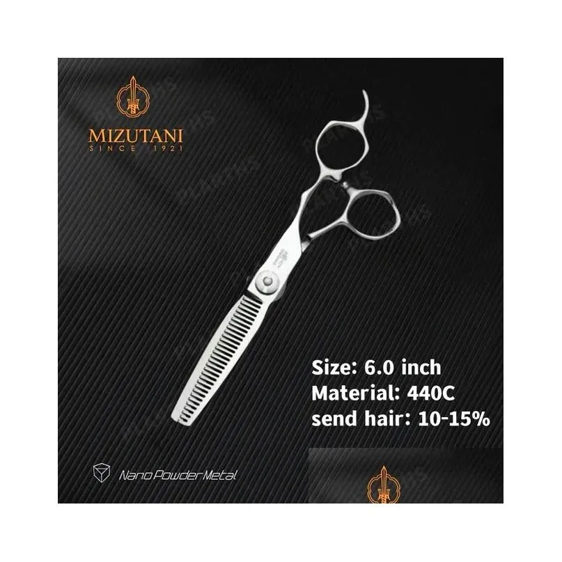 Scissors & Shears Scissors Shears Mizutani Barber Professional Hairdressing 60 Inch 440C Material High End Salon Hair Cutting 231102 D Dhf0A