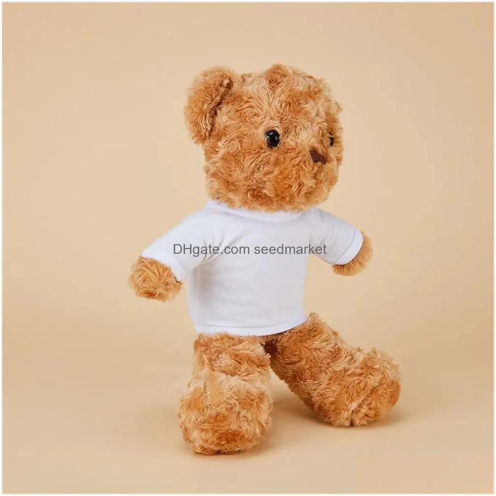 sublimation blank polyester shirt for plush toys custom logo sublimation print p o cloth for teddy bear eater bunny 1114