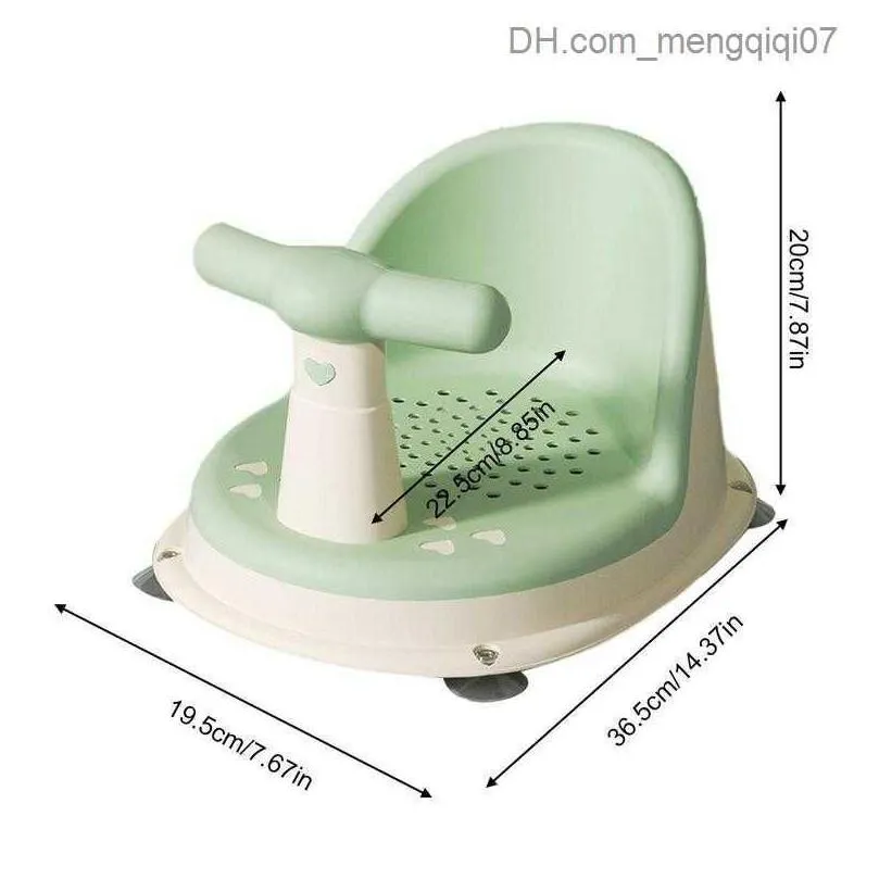 Bathing Tubs Seats Baby shower chair portable safe non slip newborn shower chair with backrest and suction cup baby care bathtub seat toy