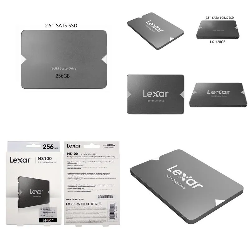 1pc/lot Universal NS100 SSD 256GB Sata3 SSDs 128GB 256GB 512GB 2 5-inch desktop hard disk