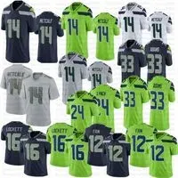 Men Women Youth DK Metcalf football jersey 33 Jamal Adams 24 Marshawn Lynch 16 Lockett jerseys stitched