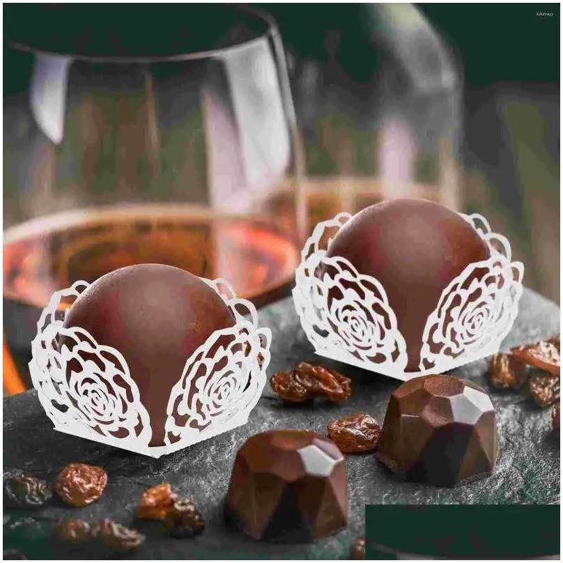 Baking Tools Chocolate Truffle Wrappers Cups Paper Candy Cupcake Liners Wrapper Tray Cup Mini Wrapping Holder Muffin Kraft Square