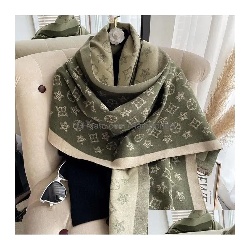 2023 cashmere scarf designer scarves winter men women quality soft thick shawl scarfs scarve foulard luxury bufanda 6 colors brand aaa