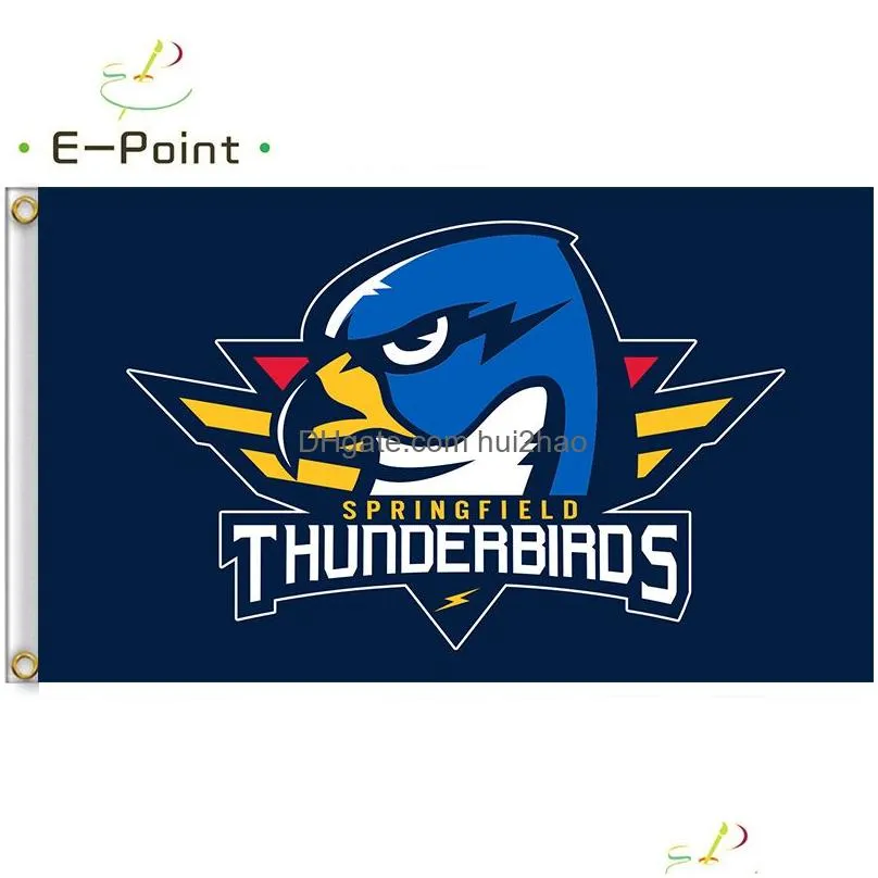 ahl springfield thunderbirds flag 3x5ft 90cmx150cm polyester banner decoration flying home garden festive gifts