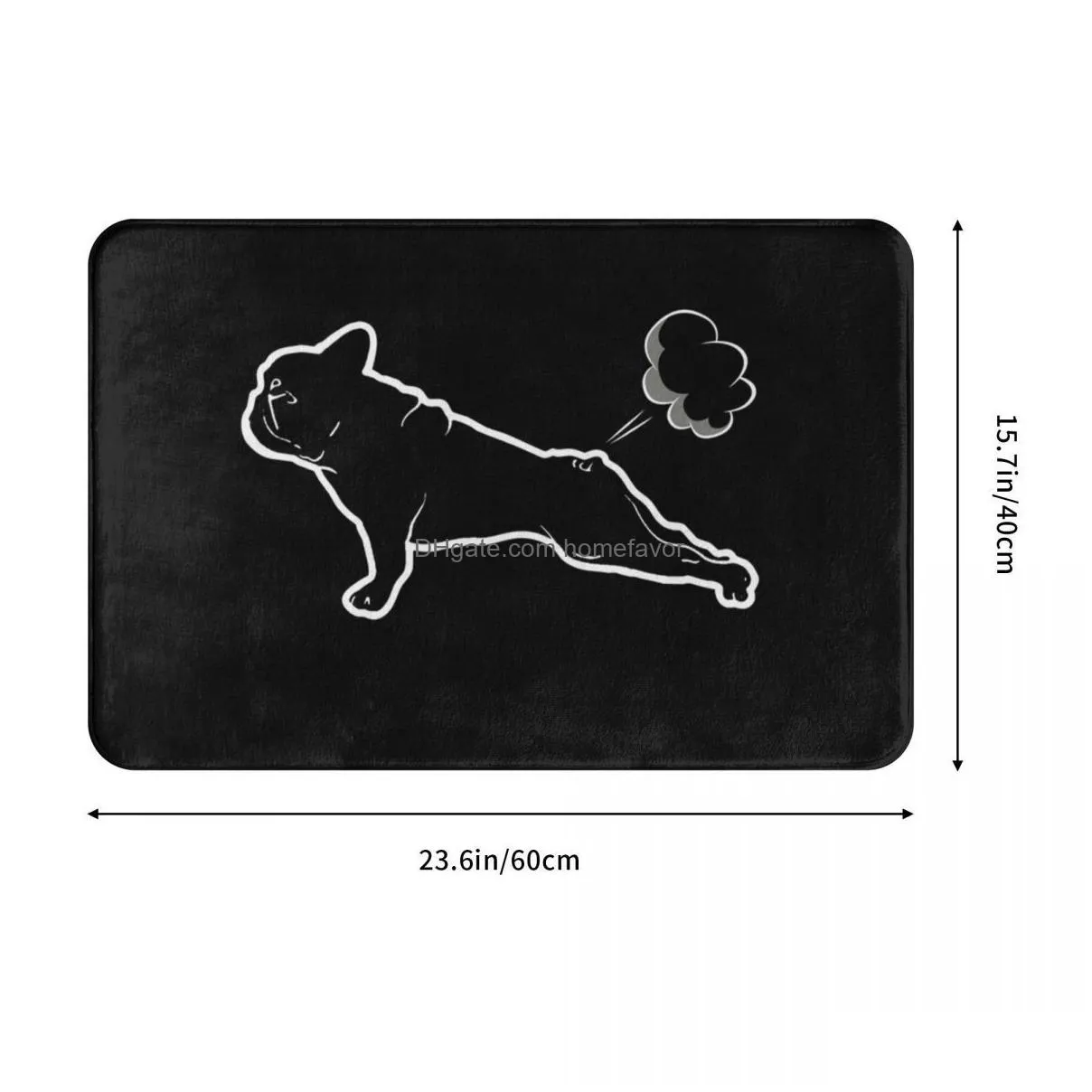 carpets french bulldogs yoga doormat rug carpet mat footpad bath mat nonslip toilet balcony parlor durable washable 230210