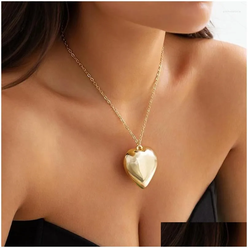 Pendant Necklaces Pendant Necklaces Xtale Cross Sans Undertale Cosplay Yellow Heart Necklace Prop Stainless Steel Statement For Women Dhedb