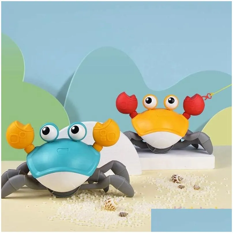 Hot Sale Bath Toys Big Crab Clockwork Baby Infant Water Classic Toy Beach Toys For Baby Drag Baby Bath Tub Summer Toys For Kids