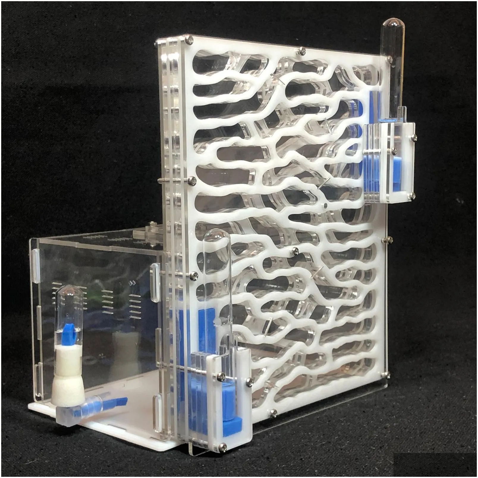 Small Animal Supplies DIY Large Acrylic Ant Farm with Feeding Area Big Ants House Ant Nest Villa Insect Pet Anthill Workshop 6 Layers 19.5*15*22cm