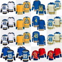 Reverse Retro Hockey 89 Pavel Buchnevich Jersey 49 Ivan Barbashev 20 Brandon Saad 47 Torey Krug 72 Justin Faulk 77 Niko Mikkola 18 Robert Thomas 4 Nick Leddy Man Woman