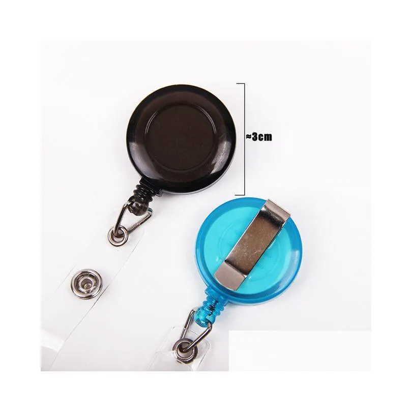 Other Office & School Supplies Wholesale Documents Buckle Id Holder Name Tag Card Label Clip Office Supplies Key Badge Reels Round Sol Dhvyc