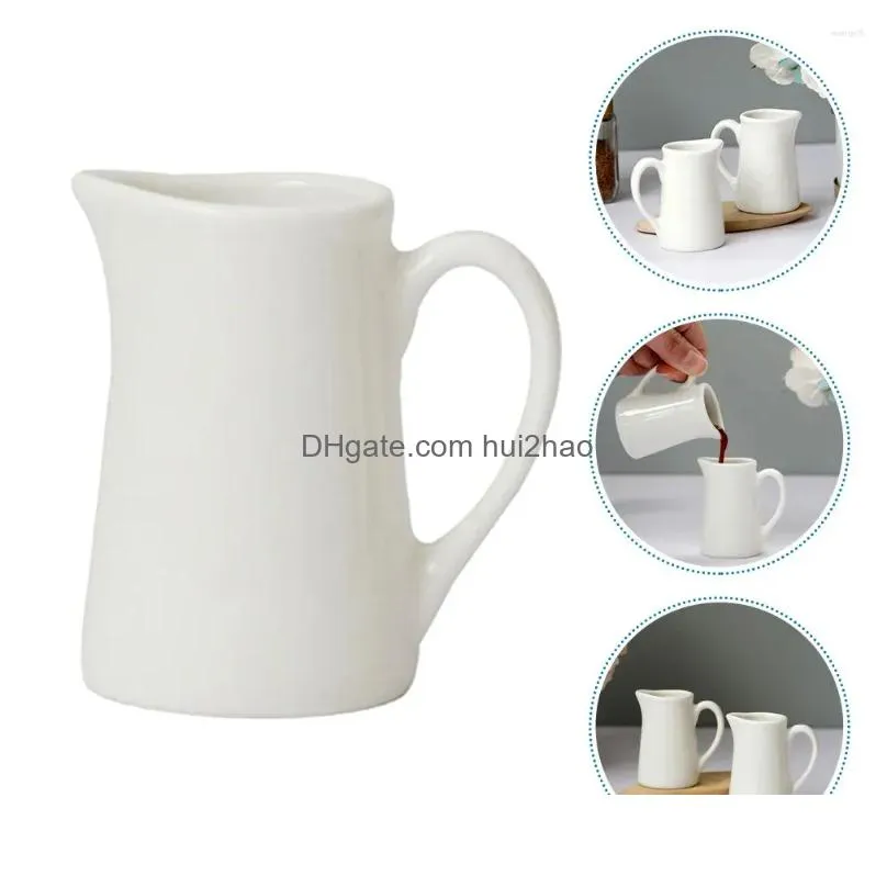 dinnerware sets mini creamer jug with handle ceramic milk sauce cup serving pitcher