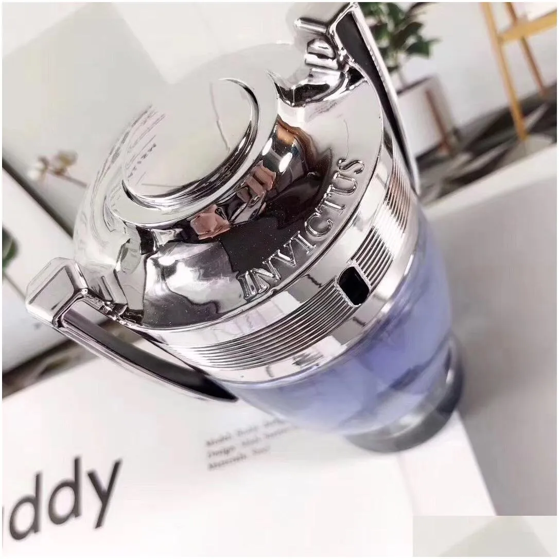 High quality Perfume Cologne perfumes Fragrances 100ml EDT Cologne Men Invictus fragrance Deodorant Parfum long lasting time free and fast