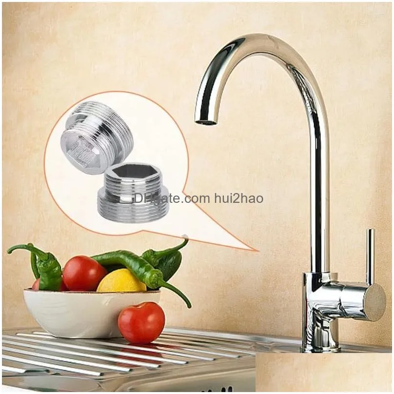 kitchen faucets 2pcs bathroom tap connector plumbing accessories replacement hose faucet adapter home easy install external thread