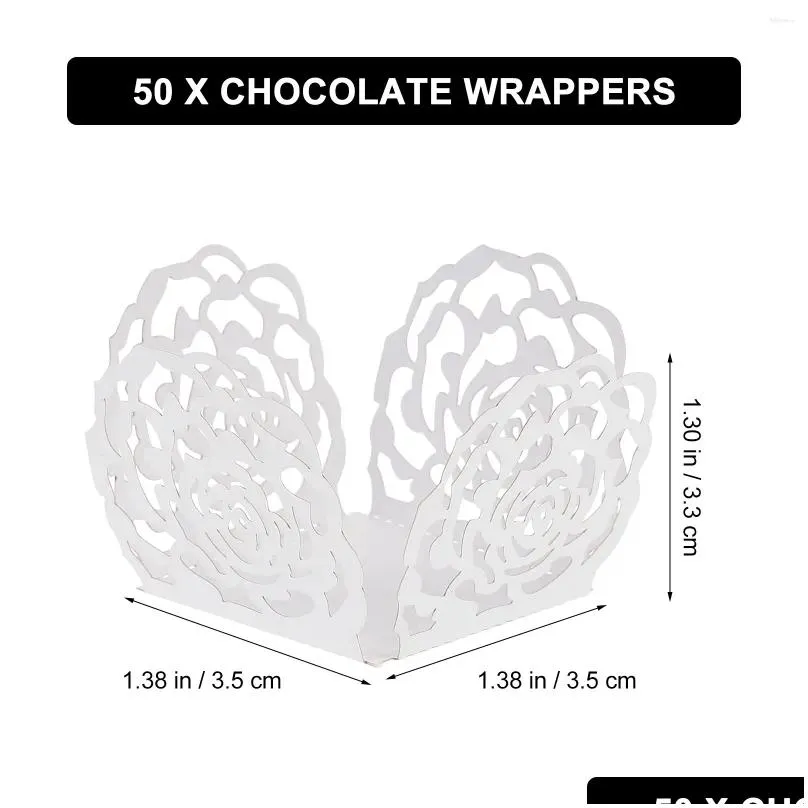 Baking Tools Chocolate Truffle Wrappers Cups Paper Candy Cupcake Liners Wrapper Tray Cup Mini Wrapping Holder Muffin Kraft Square