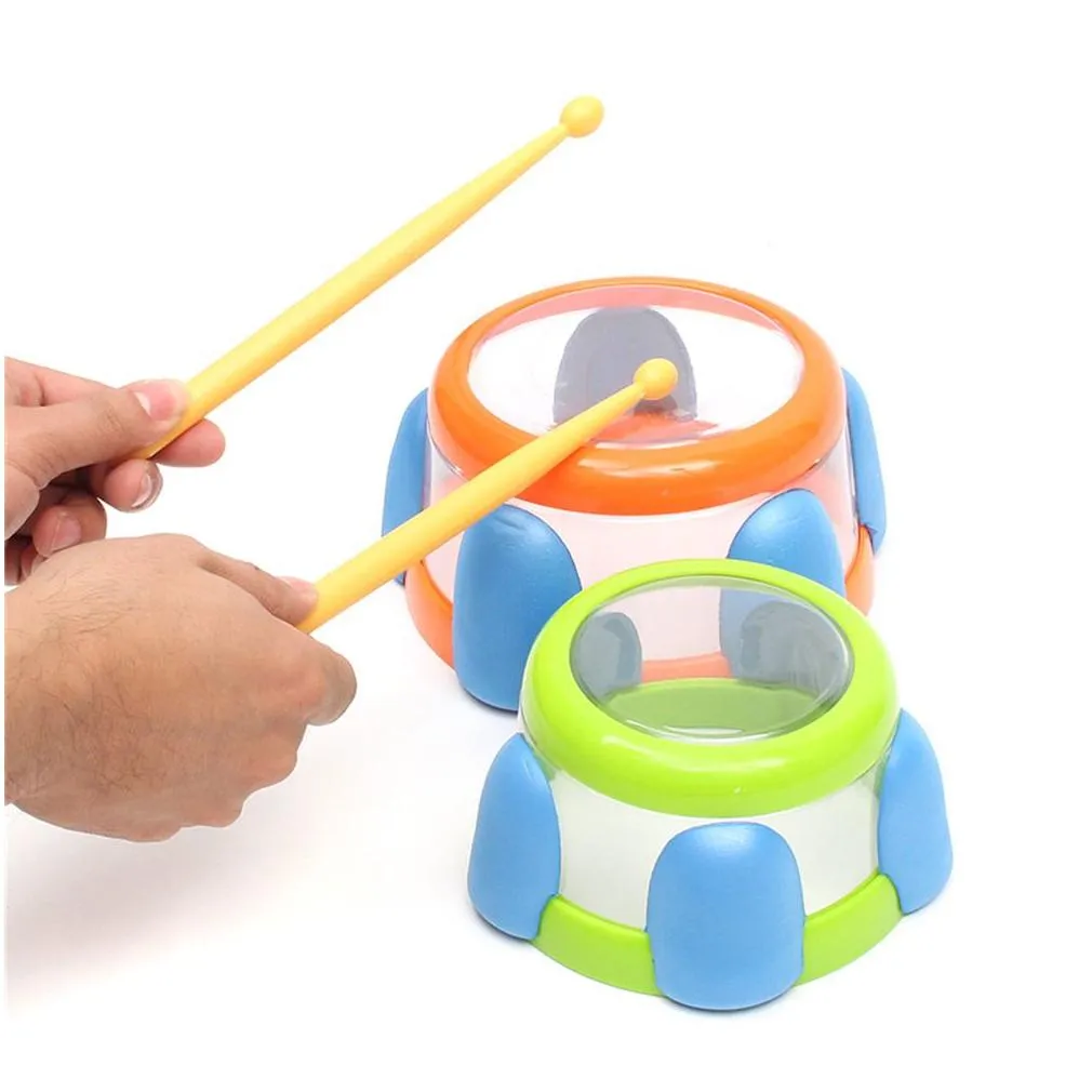 Baby Bath Toy Water Drums Instrument Percussion Musical Toy For Children Music Enlightenment Water Bathroom Educational Toy LJ201019