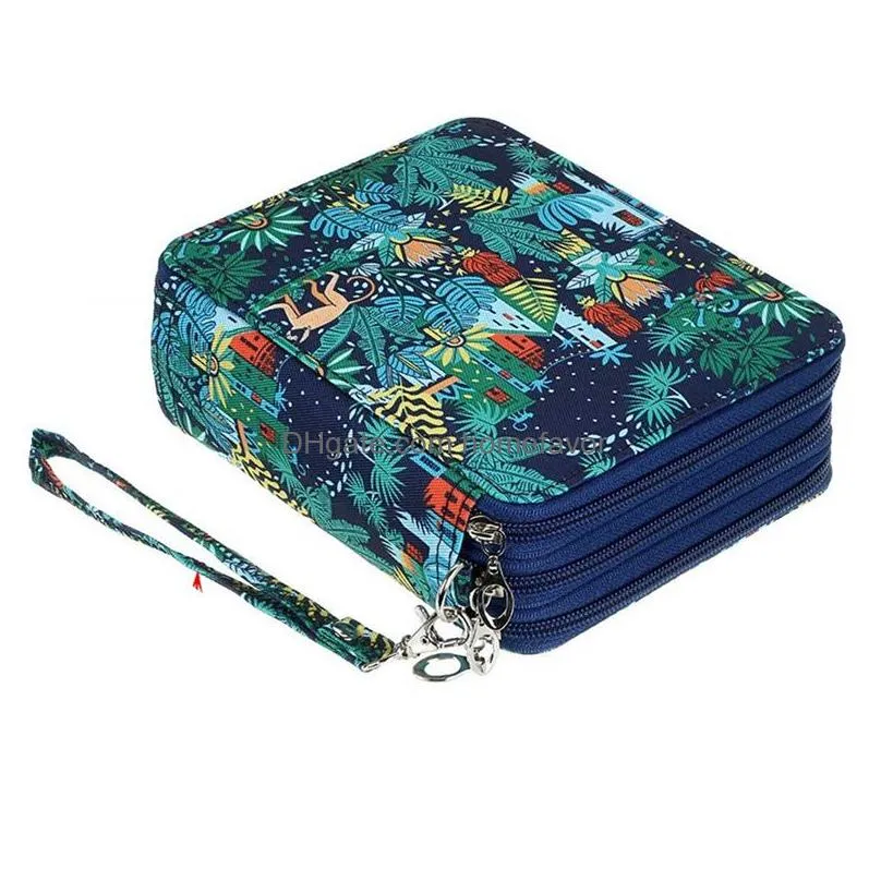 wholesale pencil bags kawaii case for school pen box big 72120 holes penal cute bee monkey pencilcase large cartridge stationery korean kit