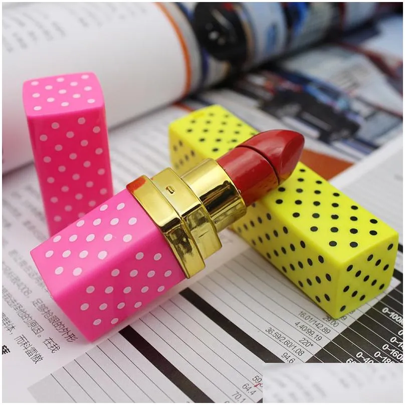 Lighters Lighter Lipstick Shaped Butane Cigarette Inflatable No Gas Flame Lady Lighters 5 Color For Smoking Pipes Kitchen Tool Drop De Dhela