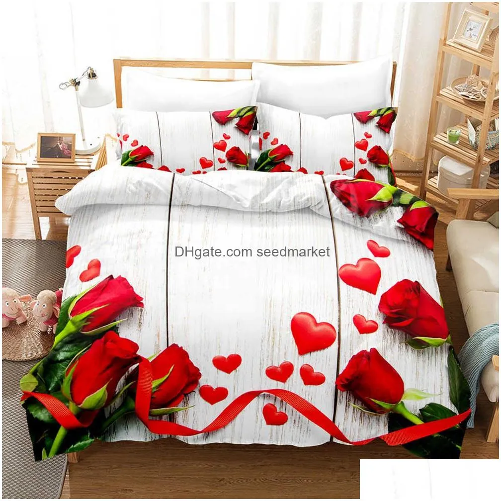 3d low-cost supply of printed bedding sets valentines day theme duvet covers and pillowcases. the gifts for lovers in 33