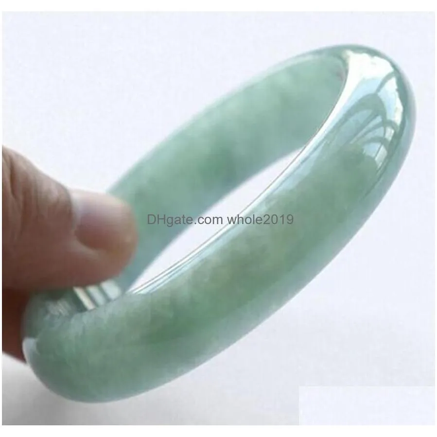 Bangle Natural Jade Bracelet The Width Is About 12Mm-15Mm Diameter Of 54Mm-60Mm 267S Drop Delivery Jewelry Bracelets Dhepj