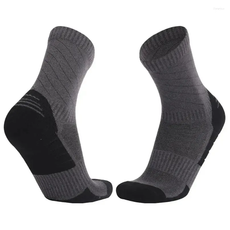 Sports Socks Men Soft Wool Breathable Thermal Hiking Moisture-wicking Non-Slip Winter Warm Camping Hunting Outdoor Ski Sock