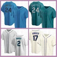 baseball 2022  Baseball Jersey 24 Ken Griffey Jr. Jake Fraley Tom Murphy Luis Torrens Jarred Kelenic Abraham Toro Mitch Haniger Kyle