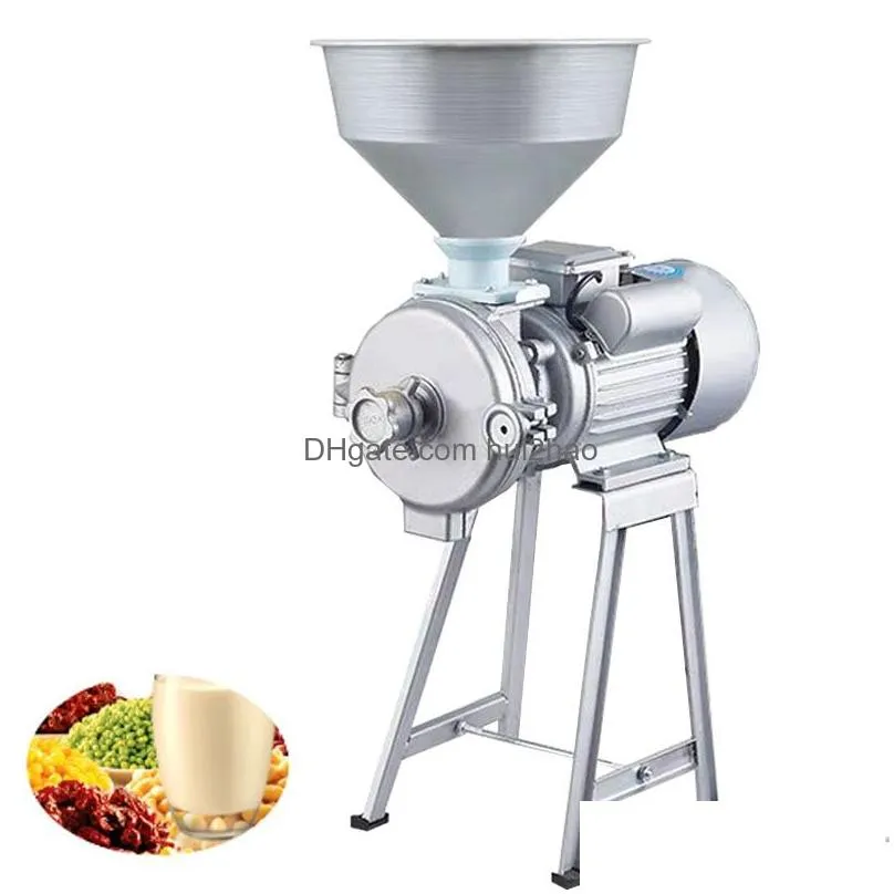 1500wcommercial grain powder grinder processor dry and wet powder milling machine pulverizer high efficiency grinding