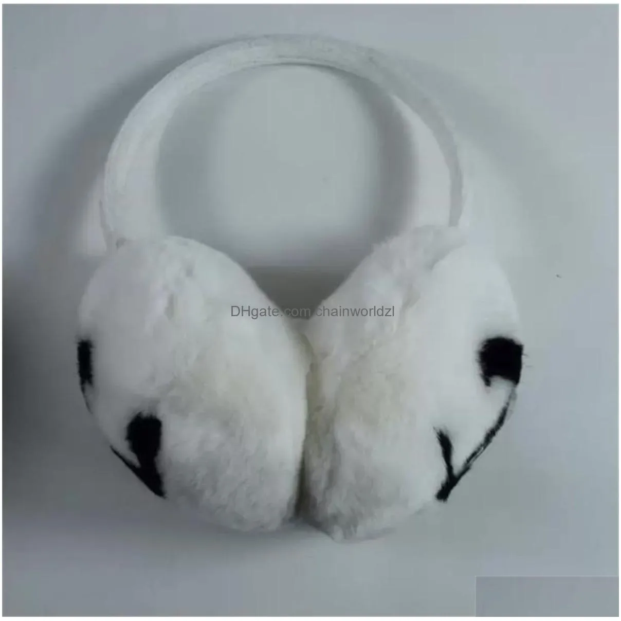 ear muffs classic winter earmuffs female rabbit fleece brand fashion designer warm plush