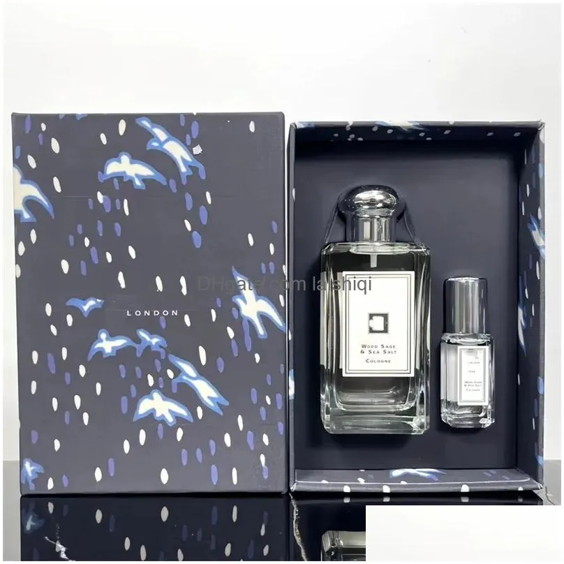 perfumes fragrances for women men j m luxury 2pcs/set parfum 3 style kits 100mladd9ml london england selling christmas gift box