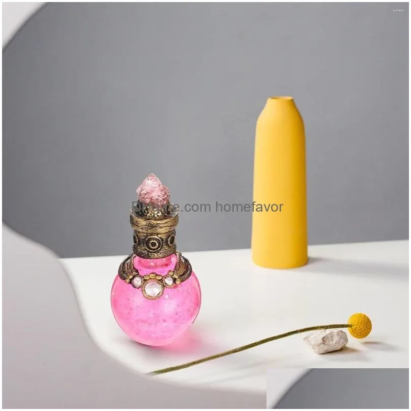 vases small resin shiny bottle model delicate moon statue ornaments for home