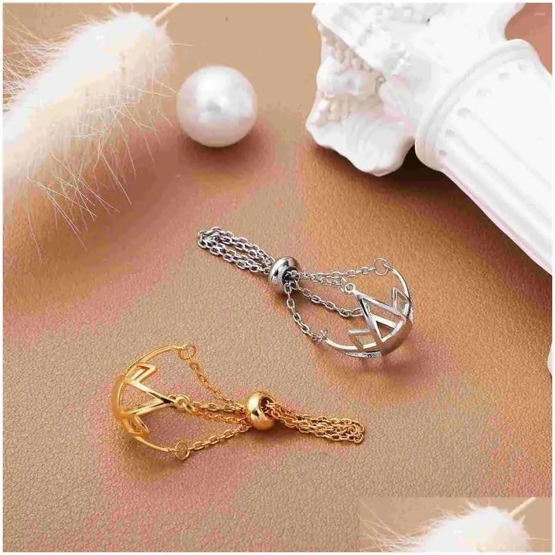 Pendant Necklaces 2 Pcs Necklace An Fittings Cage Pendants For Pearls Copper Crystal Holder