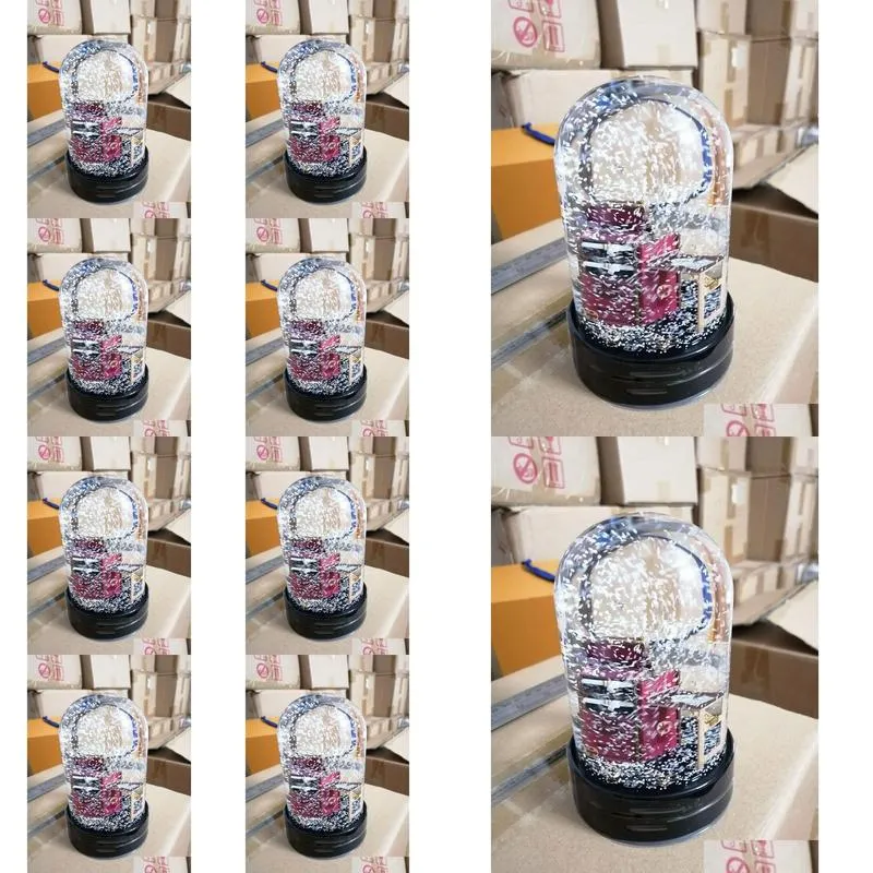 decorations 2019 snow globe with luxury decoration inside everchanging wardrobe crystal ball christmas gift with gift box for vip