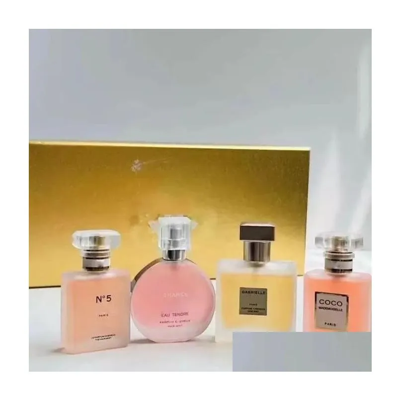luxury women perfume gift set chance no.5 pairs cocoo 25ml x 4 pics good smell long long time lasting fast ship