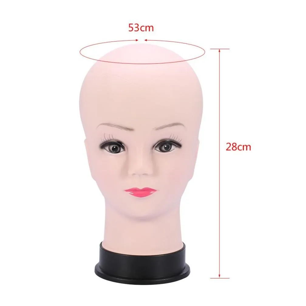 Hair Tools Female Manikin Model Wig Making Styling Practice Hairdressing Cosmetology Bald Mannequin Head Hat Headwear Display Make Up Dhbh2