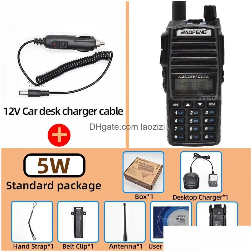 walkie talkie baofeng uv 82 walkie talkie real 8w 5w ham radio comunicador dual ptt long range two way portable fm amateur cb radio stations