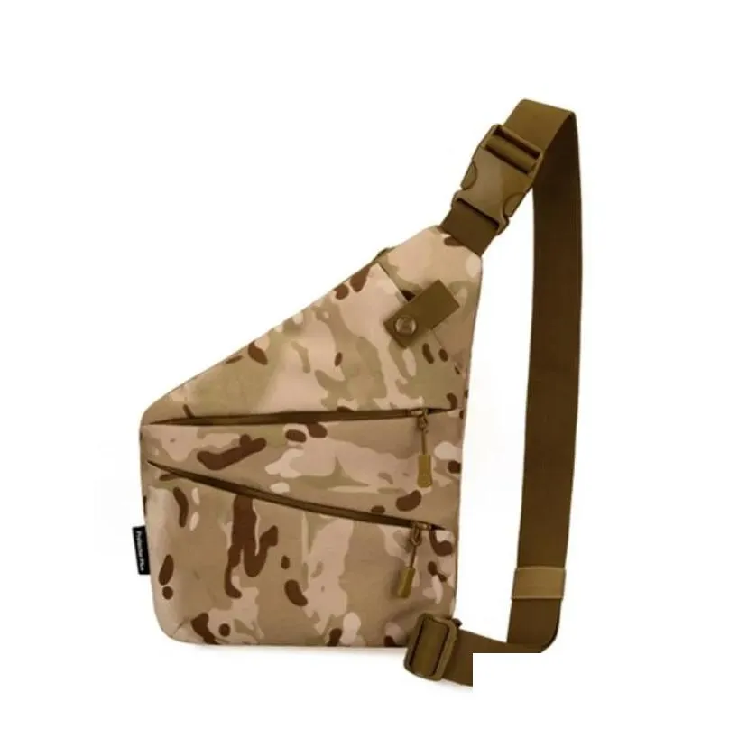 Outdoor Bags Multifunctional Concealed Tactical Storage Gun Bag Holster Men039s Left Right Nylon Shoulder Antitheft Chest Hunt9890874