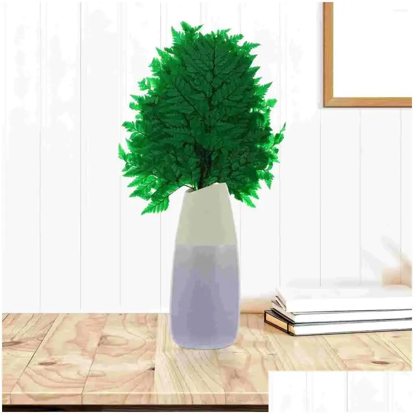 Decorative Flowers Plants Adornment Wedding Adornments Indoor Artificial DIY Flower Arrangement Props Ferns Vase