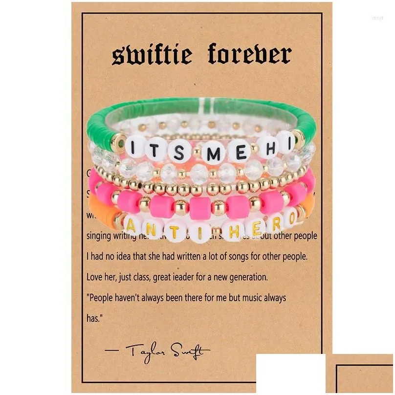 link bracelets taylor the swift music series necklace 2023 global tour concert eras commemorative collecting jewelry