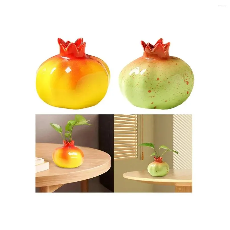 Vases Pomegranate Shaped Flower Vase Spring Festival Wedding Hydroponic Plant Pot