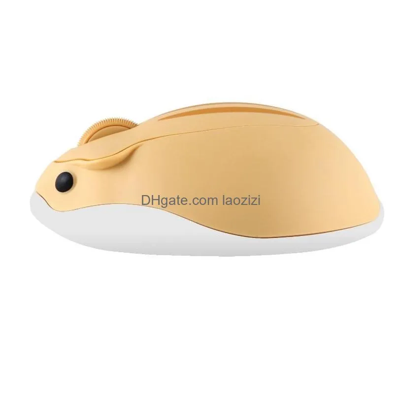 mice chuyi 2.4g wireless optical mouse cute hamster cartoon computer ergonomic mini 3d pc office for kid girl gift